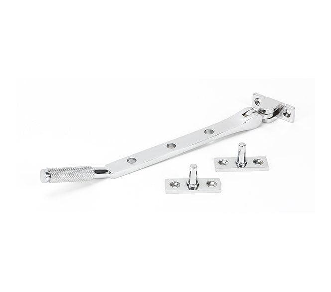 Anvil 46176 Brompton Knurled Casement Window Stay 202mm - Polished Chrome