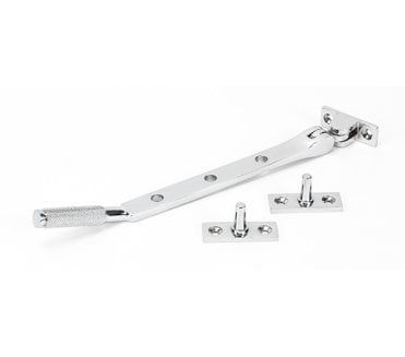 Anvil 46176 Brompton Knurled Casement Window Stay 202mm - Polished Chrome