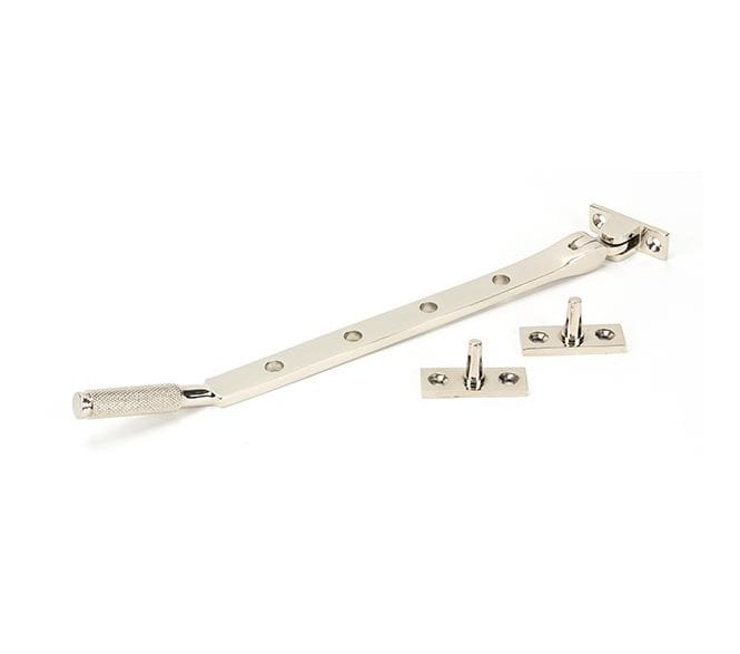 Anvil 46180 Brompton Knurled Casement Window Stay 254mm - Polished Nickel