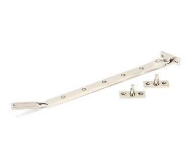 Anvil 46181 Brompton Knurled Casement Window Stay 305mm - Polished Nickel