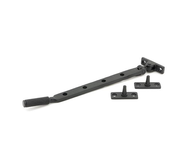 Anvil 46186 Brompton Knurled Casement Window Stay 254mm - Matt Black
