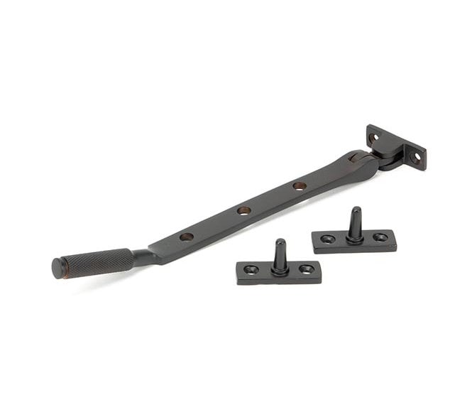 Anvil 46191 Brompton Knurled Casement Window Stay 202mm - Aged Bronze