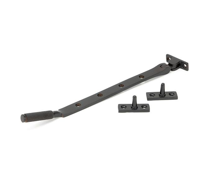 Anvil 46192 Brompton Knurled Casement Window Stay 254mm - Aged Bronze