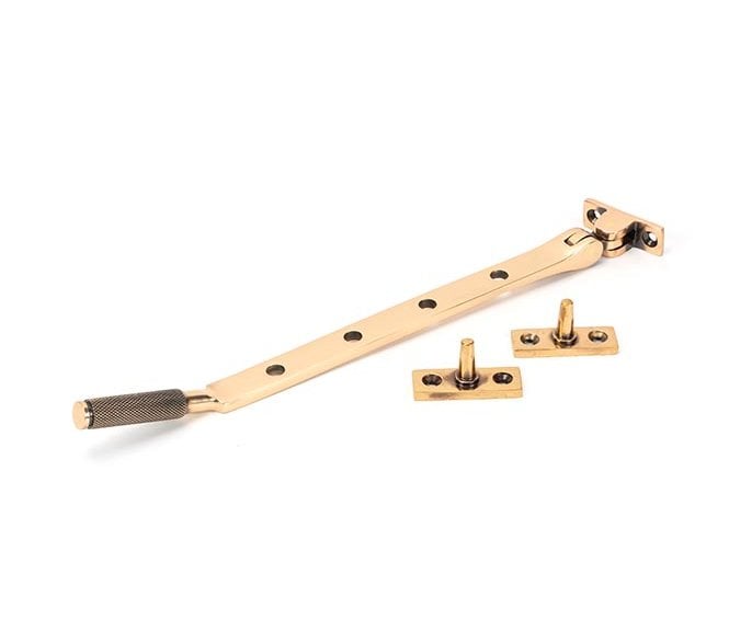 Anvil 46195 Brompton Knurled Casement Window Stay 254mm - Polished Bronze