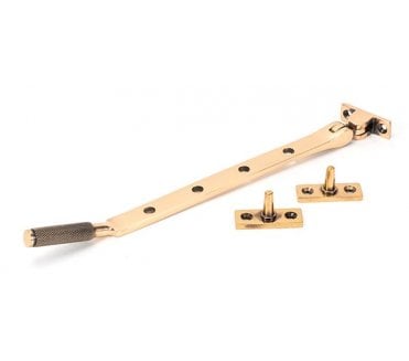 Anvil 46195 Brompton Knurled Casement Window Stay 254mm - Polished Bronze