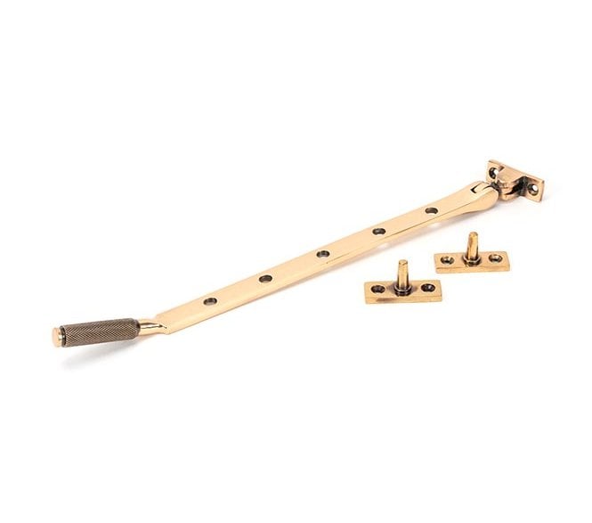 Anvil 46196 Brompton Knurled Casement Window Stay 305mm - Polished Bronze