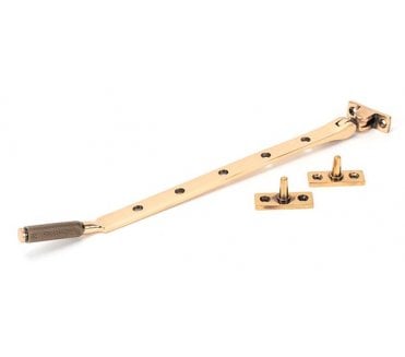 Anvil 46196 Brompton Knurled Casement Window Stay 305mm - Polished Bronze