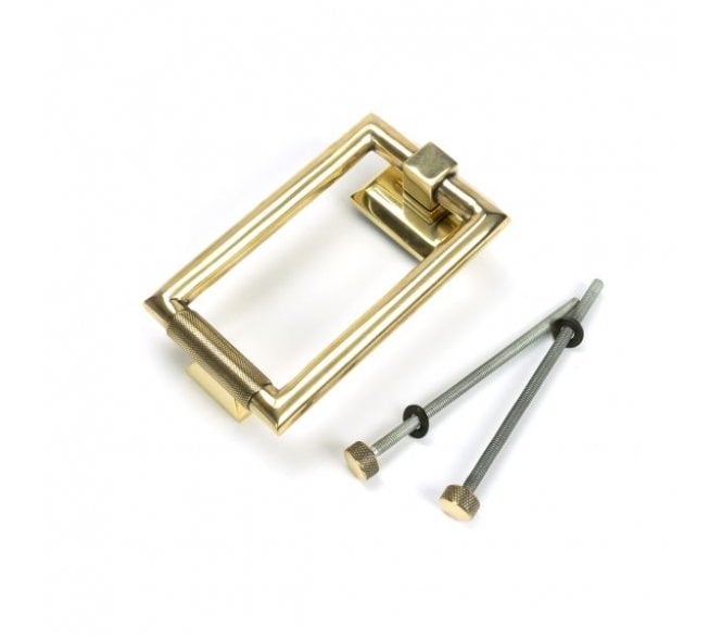 Anvil 46644 Brompton Knurled Door Knocker - Aged Brass