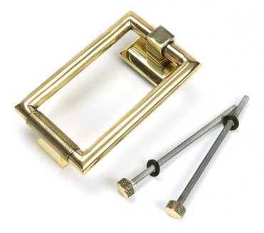 Anvil 46644 Brompton Knurled Door Knocker - Aged Brass
