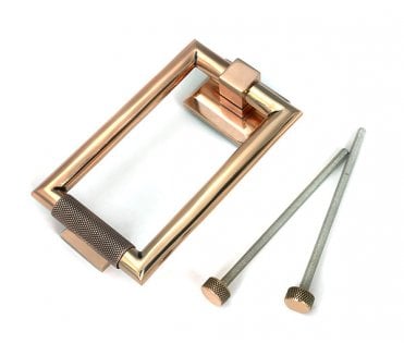 Anvil 46648 Brompton Knurled Door Knocker - Polished Bronze