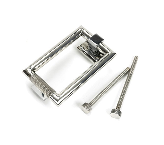 Anvil 46652 Brompton Knurled Grade 316 Knurled Door Knocker - Polished Stainless Steel