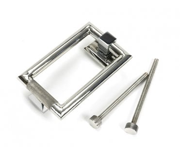 Anvil 46652 Brompton Knurled Grade 316 Knurled Door Knocker - Polished Stainless Steel