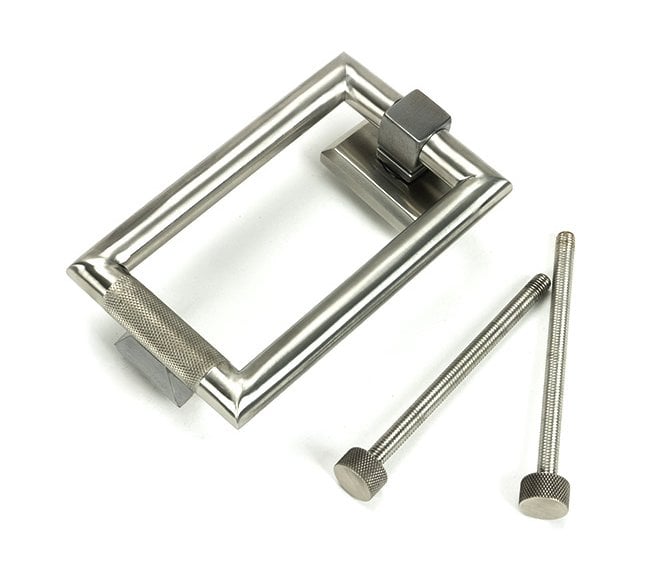 Anvil 46653 Brompton Knurled Grade 316 Knurled Door Knocker - Satin Stainless Steel