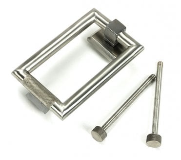 Anvil 46653 Brompton Knurled Grade 316 Knurled Door Knocker - Satin Stainless Steel