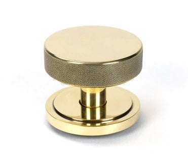 Anvil 46735 Brompton Knurled Centre Door Knob (Art Deco) - Aged Brass