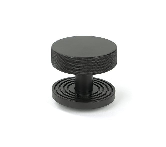 Anvil 46748 Brompton Knurled Centre Door Knob (Beehive Rose) - Aged Bronze
