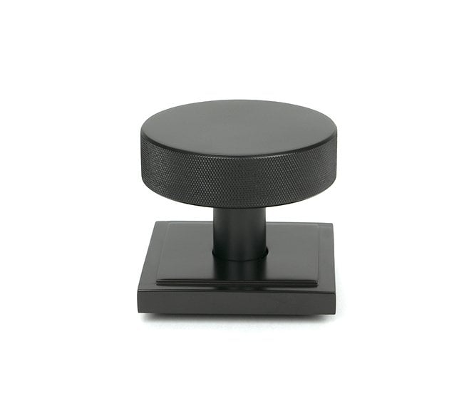 Anvil 46749 Brompton Knurled Centre Door Knob (Square Rose) - Aged Bronze