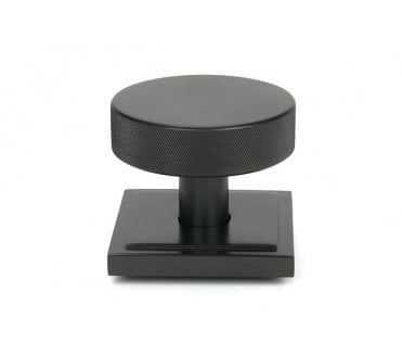Anvil 46749 Brompton Knurled Centre Door Knob (Square Rose) - Aged Bronze