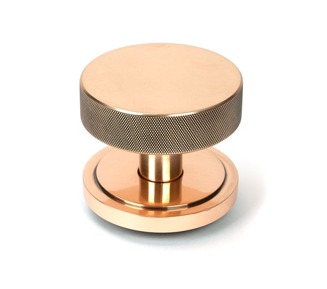 Anvil 46751 Brompton Knurled Centre Door Knob (Art Deco) - Polished Bronze