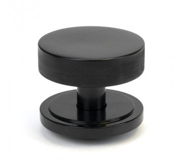 Anvil 46755 Brompton Knurled Centre Door Knob (Art Deco) - Black