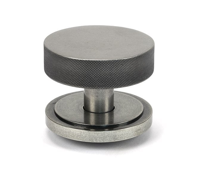 Anvil 46763 Brompton Knurled Centre Door Knob (Art Deco) - Pewter