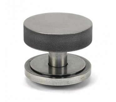 Anvil 46763 Brompton Knurled Centre Door Knob (Art Deco) - Pewter