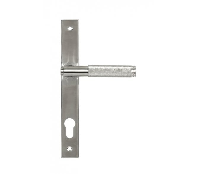 Anvil 49802 Brompton Knurled Grade 316 Slimline Espag. Lock Set - Satin Stainless Steel