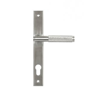 Anvil 49802 Brompton Knurled Grade 316 Slimline Espag. Lock Set - Satin Stainless Steel