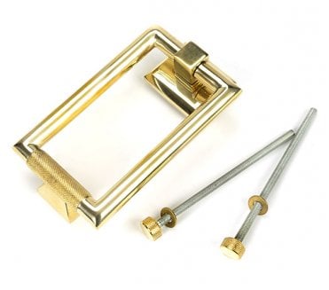 Anvil 50820 Brompton Knurled Door Knocker - Polished Brass