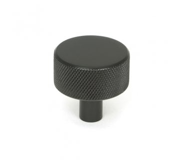 Anvil Brompton Knurled Cabinet Knobs (No Rose) - Aged Bronze