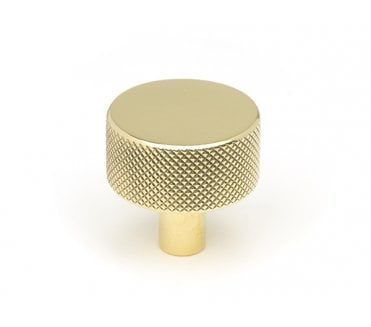 Anvil Brompton Knurled Cabinet Knobs (No Rose) - Polished Brass