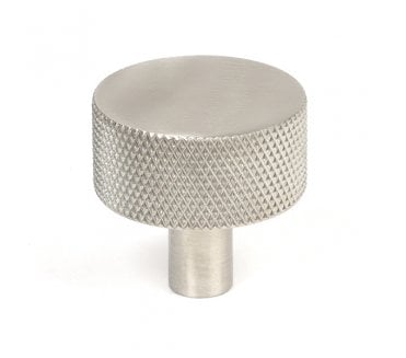 Anvil Brompton Knurled Cabinet Knobs (No Rose) - Satin Stainless Steel