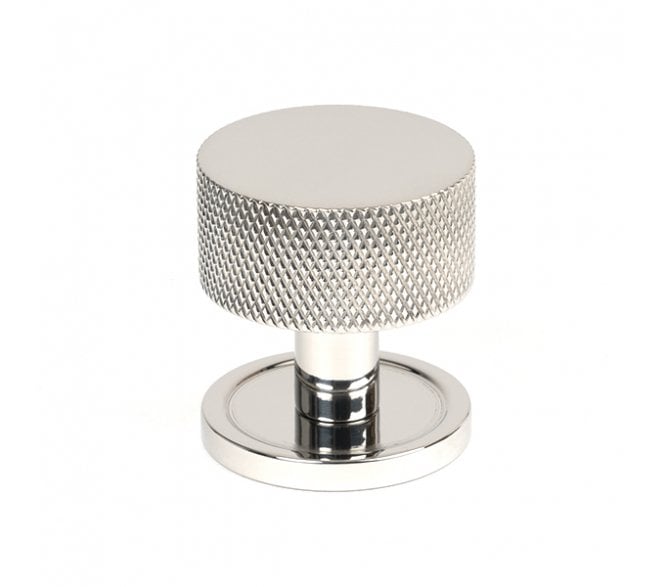 Anvil Brompton Knurled Cabinet Knobs (Plain Rose) - Polished Stainless Steel