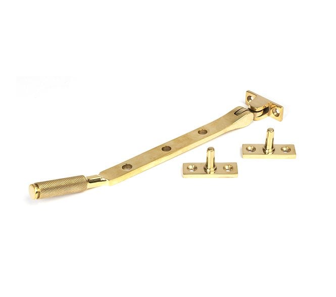 Anvil Brompton Knurled Casement Window Stay 8 - Polished Brass