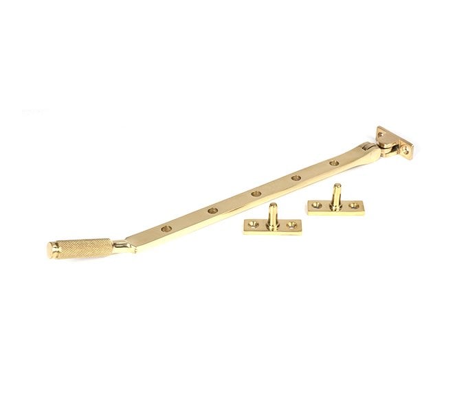 Anvil Brompton Knurled Casement Window Stay 12 - Polished Brass