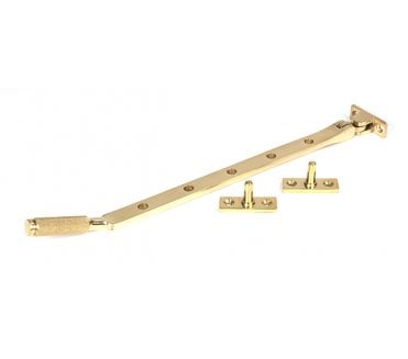 Anvil Brompton Knurled Casement Window Stay 12 - Polished Brass