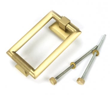 Anvil Brompton Knurled Door Knocker - Satin Brass
