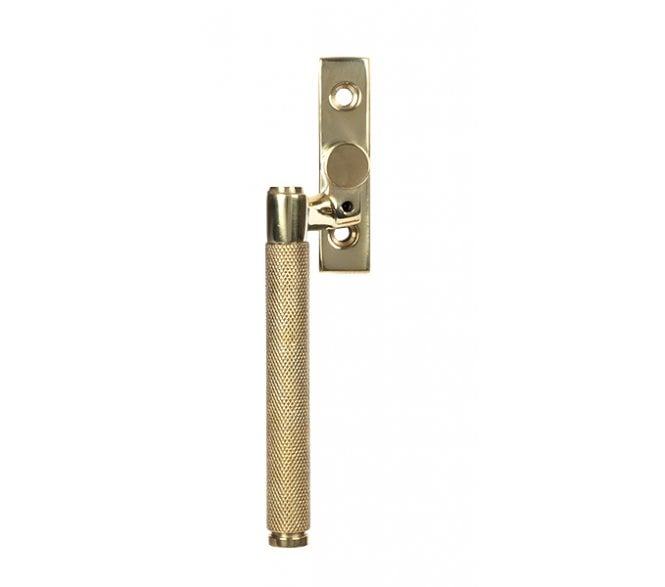 Anvil Brompton Knurled Espag Window Fastener - LH - Polished Brass