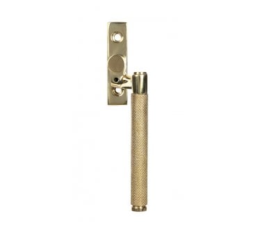 Anvil Brompton Knurled Espag Window Fastener - RH - Polished Brass