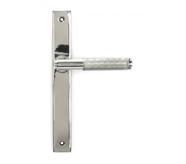 Anvil Brompton Knurled Grade 316 Slimline Lever Espag. Latch Set - Polished