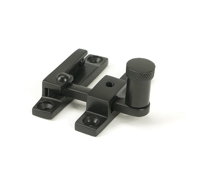 Anvil Brompton Knurled Quadrant Sash Fastener - Narrow - Aged Bronze