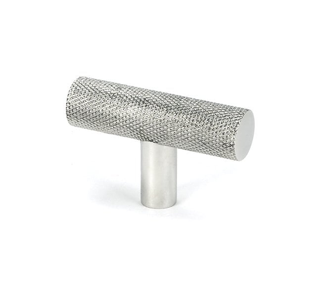 Anvil Brompton Knurled T-Bar Cabinet Handle - Polished Stainless