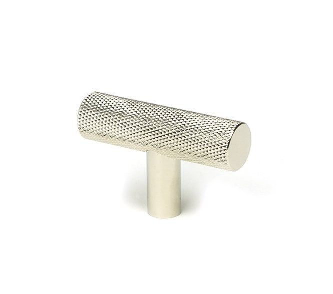Anvil Brompton Knurled T-Bar Cabinet Knobs - Polished Nickel