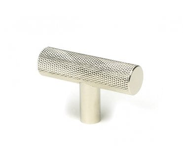 Anvil Brompton Knurled T-Bar Cabinet Knobs - Polished Nickel