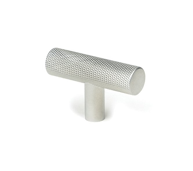 Anvil Brompton Knurled T-Bar Cabinet Knobs - Satin Chrome