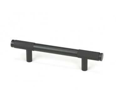 Anvil Brompton Partial Knurled Cabinet Pull Handles - Matt Black
