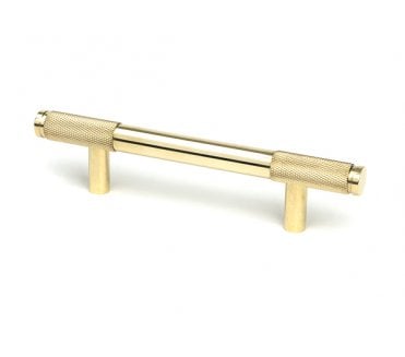 Anvil Brompton Partial Knurled Cabinet Pull Handles - Polished Brass