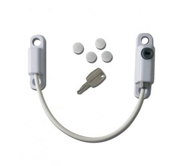 Asec Cable Window Restrictor - White