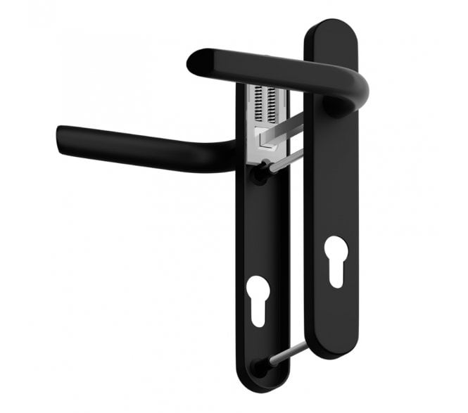Asec Evo Sprung Multipoint Lock Handles 92mm c/c - Black