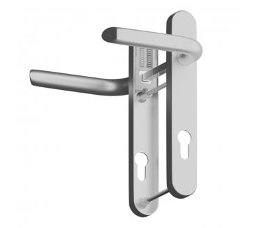 Asec Evo Sprung Multipoint Lock Handles 92mm c/c - Matt Silver